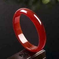 ราคา สร้อยข้อมืออาเกตสีแดง หินธรรมชาติ สำหรับผู้หญิงกว้าง ทำจากหยกแท้และหยกบราซิล สีแดง Wangfu (1731598734871987993)