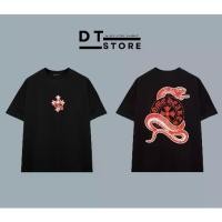 ราคา เสื้อยืดหลวม คุณภาพสูง ดีไซน์ลายงูหัวใจโครเมียม สีแดง DT Store (1732127250380063965)