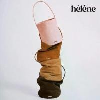 ราคา [COD] Helene - Suede Mini Bucket กระเป๋าทรงบัคเก็ตหนังกลับ หนังวัวแท้ สไตล์ minimal (1731923673811684170)