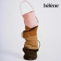 ราคา ร้อน Helene - กระเป๋าทรงบัคเก็ตหนังกลับ หนังวัวแท้ สไตล์ minimal (1732063401724774076)