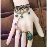 ราคา ชุดสร้อยข้อมือเถาวัลย์ดอกไม้แบบกอธิค สไตล์วินเทจ ลูกไม้สีดำและกลีบกุหลาบคริสตัล แหวนโซ่ทาส หมวก nyของแท้ (1732034080446317687)