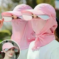 ราคา FREE SHIPหมวกนิวจีนส์ หมวกคลุมหน้ากันแดด หมวกกันแดดกัน uv หมวกกันแดดผู้หญิง หมวกกันแดดปีกกว้างแบบพับได้ Sport กีฬา ออกกำลังกาย หมวกnyแท้ผู้หญิง (1731710309811717493)