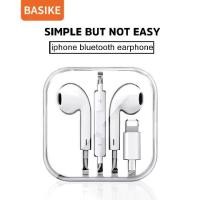 ราคา Basike หูฟัง ของแท้ หูฟังไอโฟน หูฟังไอโฟนแท้ Lightning สำหรับ Bluetooth Connector พร้อมไมค์ For 14/14 Pro/13/13 Pro/12/11/Xs/X/8/8plus/7 หูฟังอินเอียร์แบบมีสายหูฟังบลูทูธ หูฟัง (1731700380453735025)