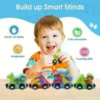 ราคา ชุดของเล่นรถไฟไดโนเสาร์ไม้แม่เหล็ก YIDIEMO 11 ชิ้น พร้อมตัวเลขและรถไฟคริสต์มาส 14 ชุด โมเดลรถไฟแม่เหล็กเพื่อการศึกษาสำหรับเด็ก เหมาะสำหรับวันเกิด ฮาโลวีน และของขวัญคริสต์มาส ของเ (1732104937175025473)