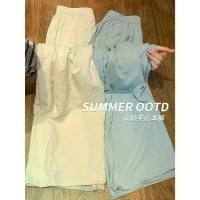 ราคา กางเกง Yamamoto ผ้าไหมน้ำแข็งออฟไวท์ สำหรับผู้หญิง ฤดูใบไม้ผลิ ฤดูร้อน 2025 มาใหม่ เอวสูง ลำลอง เนื้อนม เข็มขัด 3 มิติ (1731951266514045578)