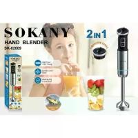 ราคา ♭SOKANY 1100W สแตนเลส เครื่องปั่นมือถืออเนกประสงค์ เครื่องปั่น เครื่องปั่นมือถือ hand blender✯ (1732113042024269507)