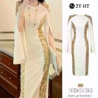 ราคา เดรสผู้หญิง เดรสสีขาว เดรสเลื่อม เดรสทำงาน เดรส Hiso เดรสแต่งงาน เดรสเซ็กซี่ เดรสฝรั่งเศส 50495 (1731076954348030035)