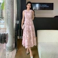 ราคา เดรสลูกไม้สีชมพู สไตล์สังคมเรียบหรู เสื้อคาร์ดิแกน งานฝีมือหนัก ชุดทูพีซ เดรสแขนกุดเท่านั้น เดรส ออก งาน สาว อวบ มินิเดรส น่ารัก ๆ (1731573279634458576)