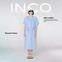 ราคา INCO LINEN เดรส เดรสคอกลม เดรสผ้าลินิน เสื้อเชิ้ตคอฮาวาย โอเวอร์ไซส์ รูดเอว ผ้าลินิน LINEN 100% (1732251595961763907)