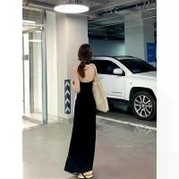 ราคา เดรสคอเชือกแขวนคอ สีดำ ทรงสลิมฟิต สไตล์ฝรั่งเศส หน้าร้อน มาใหม่ เอว-จีบ กระชับสัดส่วน เดรสยาว ผ้า ทอ รัด รูป ดู แพง สวย ๆ น่ารัก ๆ มินิเดรส ลินิน แท้ ขาว ไปงาน (1731797744830547686)
