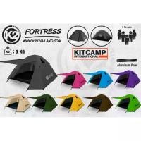 ราคา เต็นท์ K2 Fortress ขนาดสำหรับนอน 4-5 คน เหมาะสำหรับตั้งแคมป์ กันฝน 100% เสาอลูมิเนียม รับประกันตลอดอายุการใช้งาน (1732155294407296753)