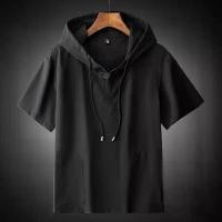 ราคา เสื้อกันหนาวมีฮู้ดผู้ชาย เสื้อยืดฤดูร้อนบาง ทรงหลวมและขนาดใหญ่ เสื้อสเวตเตอร์ครึ่งแขน เสื้อยืดแขนสั้น เทรนด์ พลัสไซส์ เหมาะสำหรับคนอ้วน Man Clothing น้ำเงิน สีเทา แดง เสื้อฮู้ด (1731005648542403390)