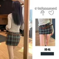ราคา กระโปรงลายสก๊อตย้อนยุค ทรงเอ กระโปรงสั้น กระชับสัดส่วน เทรนด์ Tufangcod (1731632612746691983)