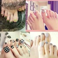 ราคา ชุดเคล็ดลับเล็บปลอม, เคล็ดลับเล็บนิ้วเท้า, เล็บ, 24 ชิ้น, ชุดฤดูร้อน, ตกแต่งเล็บ (1732020708145333281)