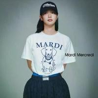 ราคา เสื้อยืด Mardi เกาหลี เคาน์เตอร์ ของแท้ พิมพ์ลายลูกสุนัข คอกลม แขนสั้น ทรงหลวม ลำลอง อเนกประสงค์ ทำจากผ้าฝ้าย เสื้อ สกรีนสวยๆ (1730656160478759223)