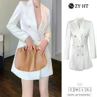 ราคา ZYHT-5406 (S-XL) ชุดสูทผู้หญิง กระดุมสองแถว ดีไซน์สีขาว Women แจ็กเก็ต Clothing เสื้อ (1729622231726786976)