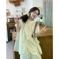 ราคา เสื้อปักลายสไตล์ญี่ปุ่น ภาพจริง เสื้อ คอปาด (1731903357866706726)
