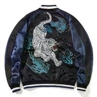 ราคา เสื้อแจ็คเก็ต งานปักหนัก มาใหม่ สไตล์จีน ลายไฟและเสือ แขน Raglan Unisex เสื้อแจ็คเก็ตเบสบอล ธีมสัตว์ในตำนานของโยโกซูกะ เ ส ื ้ อ amiri เสื้อ พิซซ่า มือ2 เสื้อคลุมแขนยาว ผ้ (1732044400448275739)