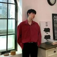 ราคา เสื้อเชิ้ต แขนยาว คอปกคู่ สำหรับผู้ชาย เสื้อเชิ้ตสีขาว สไตล์วินเทจ เสื้อเชิ้ตไวน์แดง สไตล์เกาหลี เสื้อเบลาส์ใส่สบาย เสื้อเชิ้ตคอปกหลวมลำลอง (1732186017143621609)