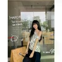 ราคา ฤดูร้อนของผู้หญิง, เสื้อลายสก๊อตไหล่เฉียง, การออกแบบที่สวยงาม, การออกแบบเฉพาะ, สลิมฟิต, เสื้อยืดกระชับสัดส่วน, สีตัดกันลายสก๊อต, ใหม่ในปี 2025, สไตล์สาวฮอตอเมริกัน เชิ๊ด สาวอวบ (1731278600285947123)