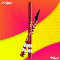 ราคา ของแท้ 100% [ ส่งด่วน - ราคาถูก ] Mistine Super Black Fixed eyeliner มิสทิน ซุปเปอร์ แบล็ค ฟิค ไลเนอร์ 1 กรัม kate 07 lipstick fixing spray ดิน สอ เขียน คิ้ว หัว เข็ม กระจ (1731979863850190426)