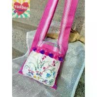 ราคา รุ่นใหม่! กระเป๋าย่ามทอมือ Customize (มีกระเป๋าหน้า) ไซส์ 8" x 8" [ไซส์มินิ ขนาดเล็ก] คําแนะนําการขายที่ร้อนแรงในเดือนนี้ แป้ง วิงค์ ไวท์ suede bag (1732092498740479527)