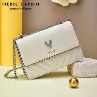 ราคา กระเป๋าสะพายข้าง Pierre Cardin สำหรับผู้หญิง แฟชั่น กระเป๋าสะพายข้างระดับไฮเอนด์ ทำจากหนังแท้ มีสายโซ่ สไตล์ตะวันตก คุณภาพระดับไฮเอนด์ มาใหม่ 2023 (1731339273541814413)