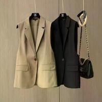 ราคา เสื้อสูทผู้หญิง แฟชั่น เรียบง่าย สง่างาม ทนทาน และมีสไตล์ สไตล์เกาหลีใหม่ เสื้อกั๊กสูทสีดำอเนกประสงค์ เหมาะสำหรับชุดฤดูใบไม้ร่วง 2025 มาใหม่สำหรับผู้หญิง (1732323976358103411)