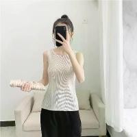 ราคา เสื้อกั๊กฤดูร้อนสไตล์เกาหลี, เสื้อจีบผู้หญิง, เสื้อยืดแขนกุด, สลิมฟิต, แฟชั่น, ชุดลำลอง, เสื้อผ้าจีบผู้หญิง, การออกแบบเฉพาะ (1731951860888143931)