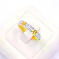 ราคา แหวน น็อต เลิฟ เพชรเยอะ เพชรแท้เกสร 0.13ct ทองแท้ 37.5% (9K) 2.2g BBN059 (1732178531686975351)