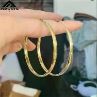 ราคา ต่างหูห่วงตัด, สแตนเลส 316L, สำหรับผู้หญิง, แฟชั่น, สีทองเหลือง, แหวน, ต่างหูและเครื่องประดับ, ขนาด 3-6 ซม., ของขวัญเครื่องประดับ (1732146358735636384)