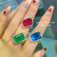ราคา แหวนคริสตัล, เพชรคาร์บอนสูง, การออกแบบที่อ่อนเยาว์, คริสตัลสีแดงเลือดนกพิราบ, เพชรคริสตัลคาร์บอนสูง, แหวนเพชรด้วยเพชรสี่เหลี่ยมมรกตผ้าฝ้าย, สำหรับผู้หญิง แหวน พลอย ครึ่ง สลึง เครือเขาหลง (173189868323