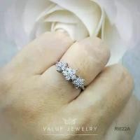 ราคา แหวนเพชร RI022 ดอกไม้ ดอกพิกุล3ดอก หวาน หรู วิบวับเหมือนเพชรแท้ แหวนผู้หญิง แหวน เครื่องประดับแฟชั่น ValueJewelry (1732046527128962660)