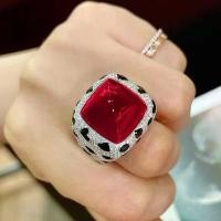 ราคา แหวนเพชรทั้งหมด 17 กะรัต ดีไซน์หรูหรา น้ำยาขนมปังมงกุฎสีน้ำเงินเข้มและแหวนทาวเวอร์น้ำตาลแดงมรกตสำหรับคู่รัก แหวน พลอย ครึ่ง สลึง เครือเขาหลง (1731888648177944290)