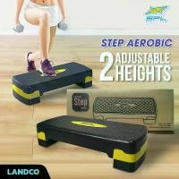 ราคา SPORTLAND แท่นสเต็ปเปอร์ สำหรับออกกำลัง คาดิโอ โยคะ แอโรบิค ปรับได้ 2 ระดับAdjustable Step Aerobic YL/BK layers (1290) COD (1732130480592160760)