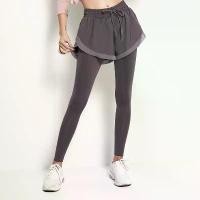 ราคา กางเกงออกกำลังกายสำหรับผู้หญิง ดีไซน์สองชิ้นปลอม เหมาะสำหรับวิ่ง โยคะ รัดรูป เอวสูง ยกก้น ยางยืด เหมาะสำหรับเล่นกีฬา กางเกงกีฬา L.D สำหรับผู้หญิง (1731285632452691850)