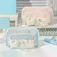 ราคา กล่องดินสอความจุขนาดใหญ่, กระเป๋าเครื่องเขียน, กระเป๋าเก็บเครื่องเขียนเดสก์ท็อป, กล่องเครื่องเขียนความจุขนาดใหญ่, กล่องเครื่องเขียนมือถือ, กระเป๋าเสริมสวยแบบพกพา, เหมาะสำหรับใช้ใ (1732184173928221582)