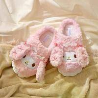ราคา รองเท้าแตะผ้าฝ้าย, มายเมโลดี้, สำหรับผู้หญิง, ฤดูหนาว, ในร่ม, กันลื่น, อบอุ่น, รองเท้าแตะครึ่ง, Sanrio ลิขสิทธิ์อย่างเป็นทางการ, รองเท้าผ้าฝ้าย (1731966448638789465)