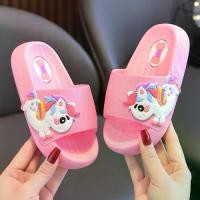 ราคา รองเท้าแตะเด็กผู้หญิง ดีไซน์ยูนิคอร์นน่ารัก เหมาะสำหรับฤดูร้อน ในร่ม กันลื่น พื้นนุ่ม รองเท้าแตะใส่ในบ้านและอาบน้ำ สไตล์เจ้าหญิง (1731190618240027522)