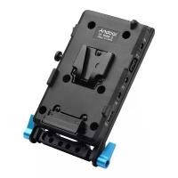 ราคา Andoer V Mount V-lock อะแดปเตอร์แผ่นปุ่มแบตเตอรี่ พร้อมแคลมป์ก้านขยายรูคู่ 15 มม. DMW-DCC8 เหมาะสำหรับเปลี่ยนแบตเตอรี่ปลอมสำหรับกล้อง Panasonic G6, G7, G80, G81, G85, FZ2500, FZ2 (1732184401414687230)