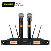 ราคา ไมโครโฟน Shure สำหรับนักร้องสด UR24D ไมโครโฟนไดนามิกไร้สาย 1 tow 2 เหมาะสำหรับเวที คาราโอเกะ งานแต่งงาน ประชุม และห้องเรียน เทคโนโลยี UHF สีดำ (1732288122997410397)