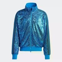 ราคา adidas Lifestyle Sequin Track Jacket Men Blue IA2463 (1731334233676286739)