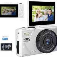 ราคา กล้องดิจิตอล VETEK, กล้อง 8 ตัว, 64MP, กล้อง Vlogging 4K, หน้าจอพลิกหน้าจอ 3.0, ซูมดิจิตอล 18X, กล้องพกพา blackmagic camera (1731999322649494665)