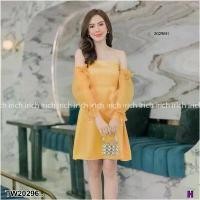 ราคา Garden Clothes ชุดเดรส เดรสเกาะอก แขนแก้ว .. สีทอง (1732225609946925759)