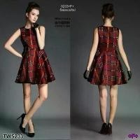 ราคา Garden Clothes ชุดเดรส DRESS เดรสแขนกุดลายสก๊อต (1732225615450114751)