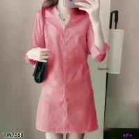 ราคา Garden Clothes ชุดเดรส เดรสเชิ้ตคอจีน สีชมพูเข้ม (1732218711973071551)