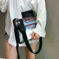 ราคา COD myspaceshop(M1790) กระเป๋าสะพายข้างพลาสติกใสกันน้ำ FASHION (1732162422314075849)