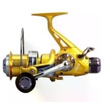 ราคา YUMOSHI Metal Spinning Reel Fishing Reels Bait Pancing Reel Carp Fish Wheel KM50-60 Coil (Gold) 1800 (1732009658478789839)