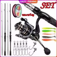 ราคา HAIYI FISHINGคันเบ็ด เบ็ดตกปลาครบชุด 1.65m-2.1m คาร์บอนไฟเบอร์หล่อปั่นคันเบ็ดปั่นคันเบ็ดตกปลา รอกตกปลา รอกคุณภาพ สินค้าขายดี (1732202994642420960)