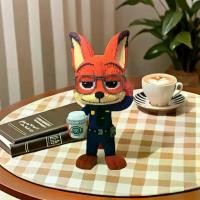 ราคา เข้ากันได้กับ Lego Fox Building Blocks ของเล่นอนุภาคขนาดเล็ก 3D ปริศนาโมเดลเจ้าหน้าที่ Nick Zootopia Gift (1730894061291932439)